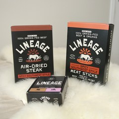 Lineage Provisions grass-fed beef snacks